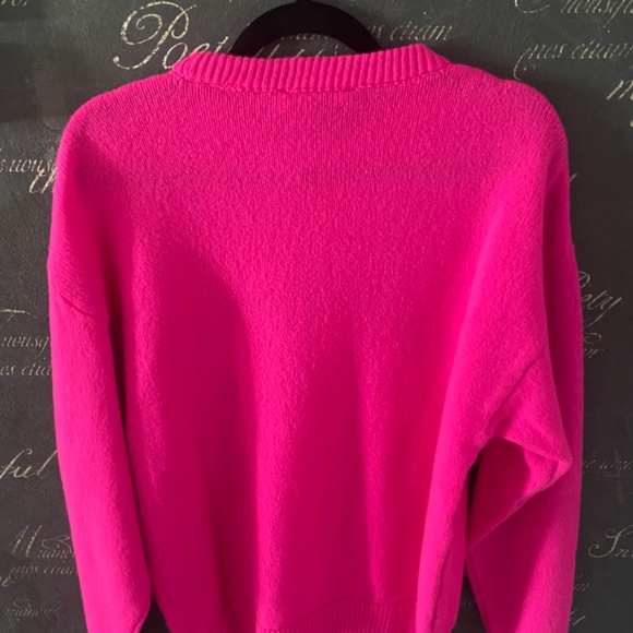 IRENEISGOOD CREW NECK LOVE IS GOOD WOOL AND CASHMERE SWEATER - Picture 2 of 2